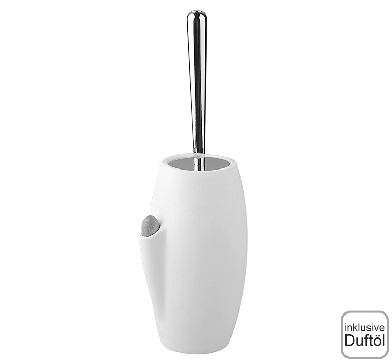DIBL'accessoires Stand-Toilettenbürstengarnitur mit Keramik-Bürstenbecher