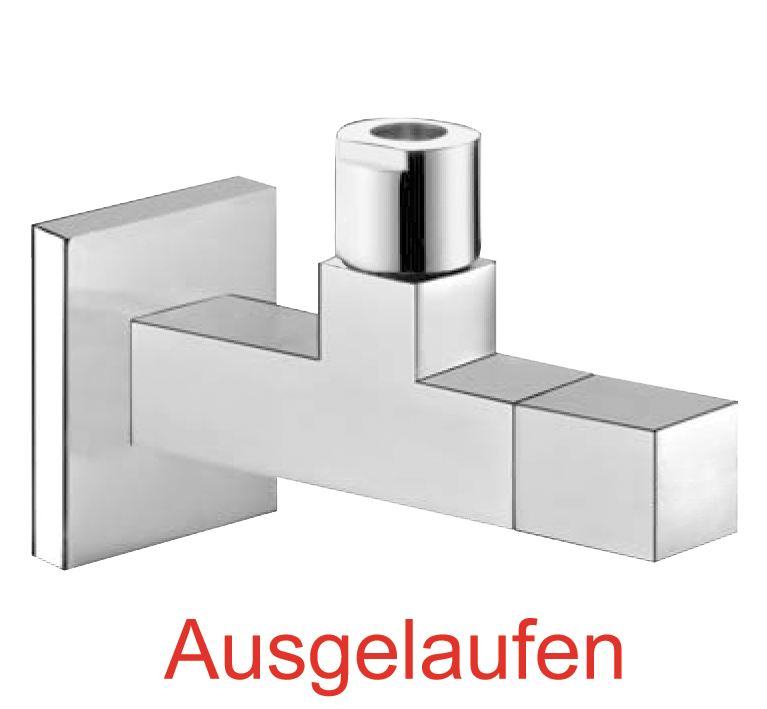 DIBL'fix Eckiges Eckventil ½" x Quetschverschraubung Ø 10 mm, mit Feinfilter-Einheit und Wassermengenregler