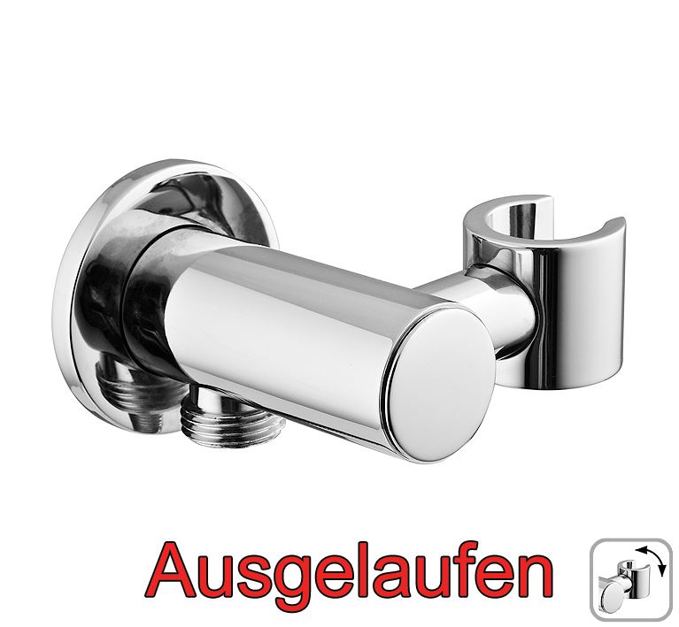 DIBL'fit Messing-Unterputz-Wandanschlussbogen mit integriertem Brausehalter 
