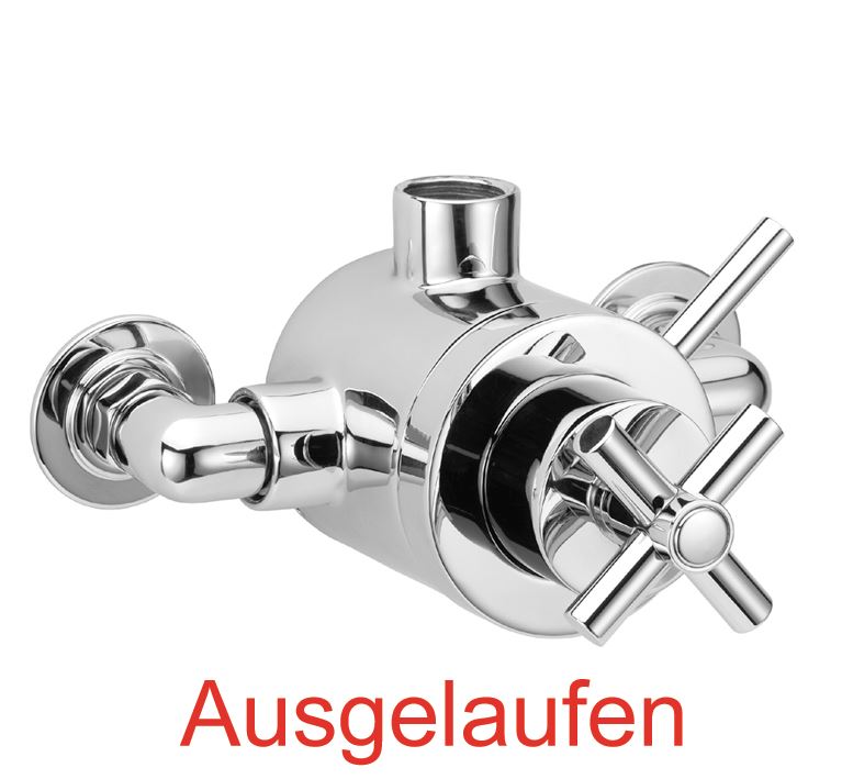 DIBL'extra Thermostat-Brauseblockbatterie zur Aufputzmontage, mit konzentrischer Mengenregulierung, Brauseabgang oben ¾", ohne Brausezubehör