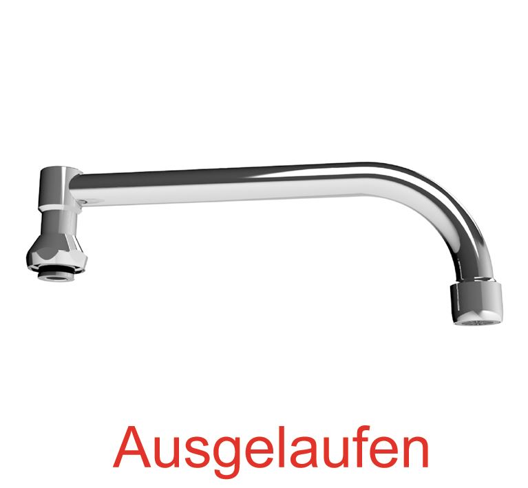 DIBL'fix Ersatz-Rohrauslauf U-Form 200 mm mit geringer Bauhöhe, passend zu Gastronomie-Spezialbatterien