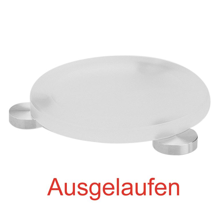 DIBL'accessoires Messing-Stand-Seifenhalter, mit Glas-Seifenschale