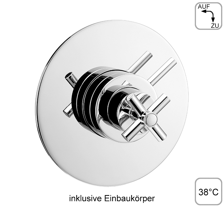 DIBL'extra Thermostat-Brausebatterie ¾" zur Unterputzmontage