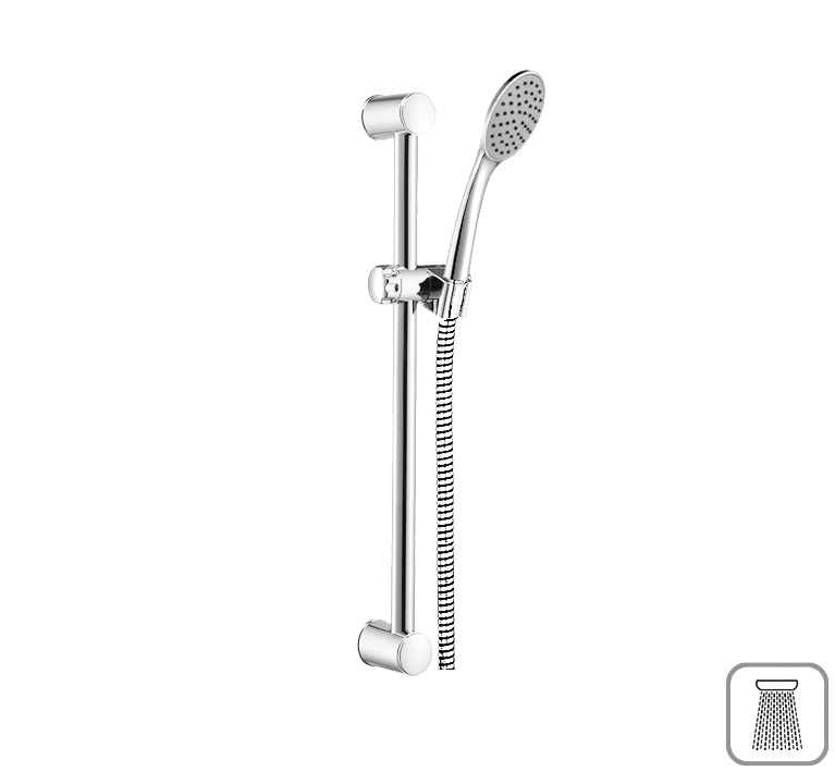 DIBL'fit Projekt-Brausegarnitur mit rundem Brauserohr Ø 25 mm x 622 mm