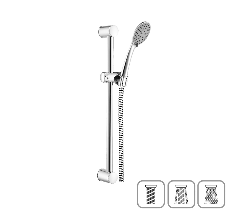 DIBL'fit Brausegarnitur mit rundem Brauserohr Ø 25 mm x 622 mm