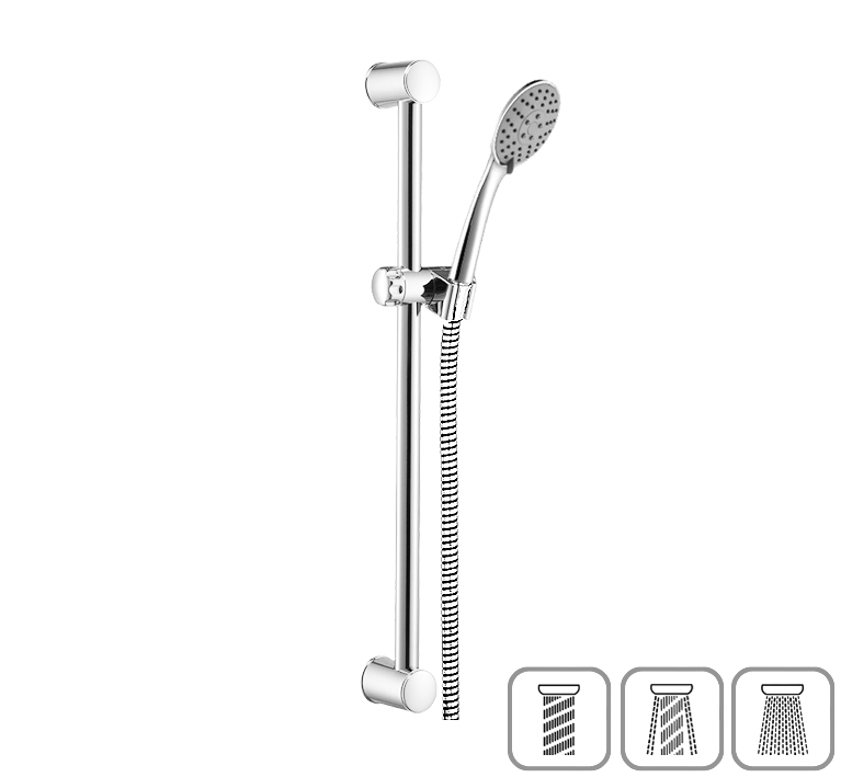 DIBL'fit Brausegarnitur mit rundem Brauserohr Ø 25 mm x 922 mm