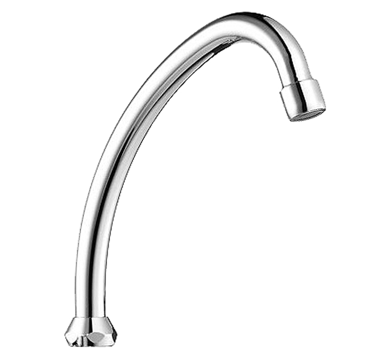 DIBL'fix Messingrohr-Auslauf, HU-Form, konisch dichtend, mit Normaldruck-Strahlregler