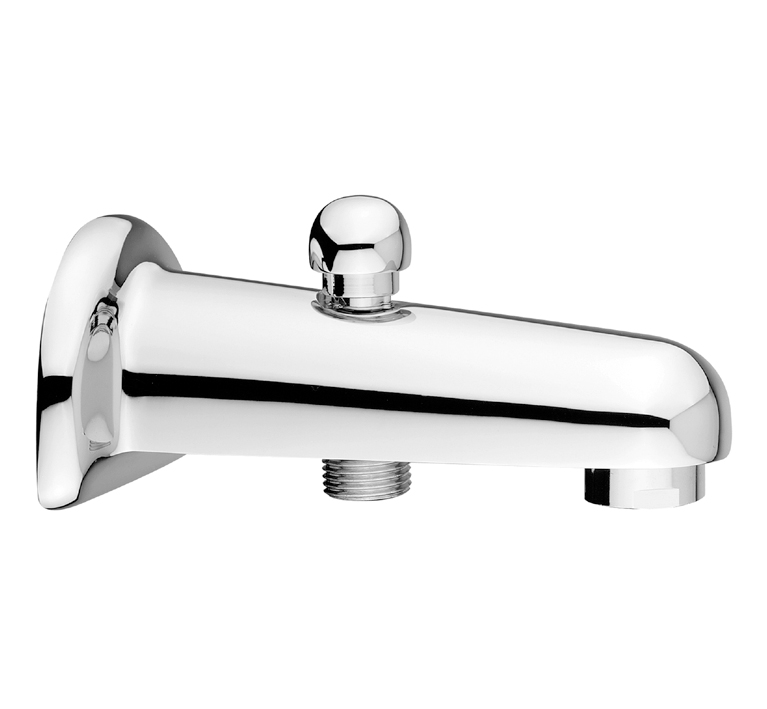 DIBL'fix Messing-Wandauslauf ¾" mit Umstellfunktion - Ausladung 130 mm