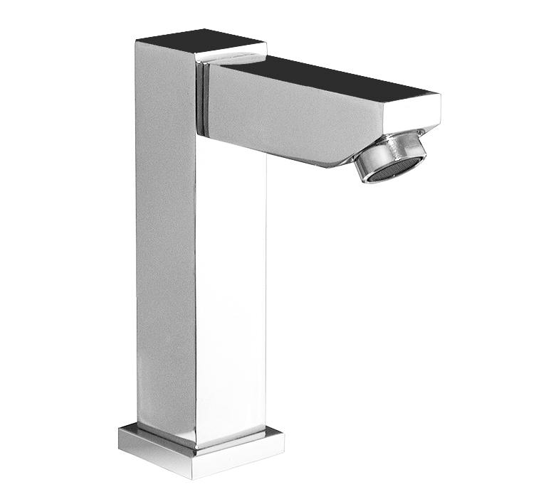 DIBL'fix Eckiger Messing-Gussauslauf ¾" zur Wannenrandmontage