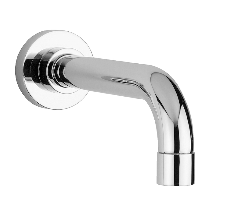 DIBL'fix Runder Messing-Wandauslauf ⅜" oder ½" - Ausladung 170 mm