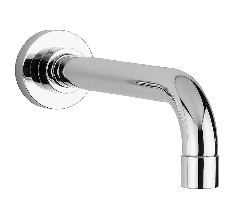 DIBL'fix Runder Messing-Wandauslauf ⅜" oder ½" - Ausladung 210 mm