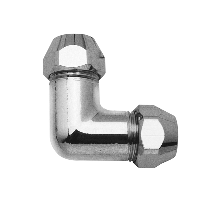 DIBL'fix Winkel-Doppelverschraubung ⅜" Außengewinde x ⅜" Außengewinde