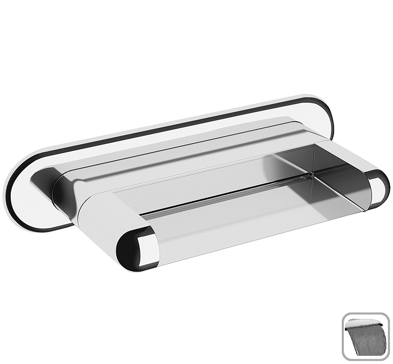 DIBL'fix Runder Cascaden-Schwallauslauf ½" zur Aufputz-Wandmontage