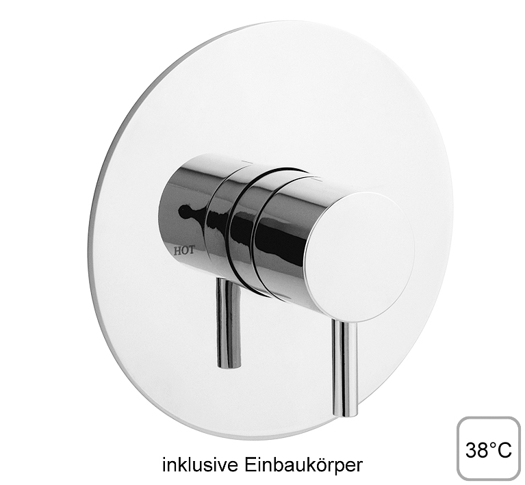 Thermostat-Zentralbatterie ½" oder ¾" zur UP-Montage, ohne Mengenregulierung