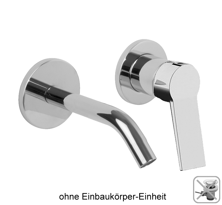 DIBL'vinta Einhebel-Waschtisch-Wandbatterie mit Gussauslauf 170 mm, ohne Ablaufzubehör